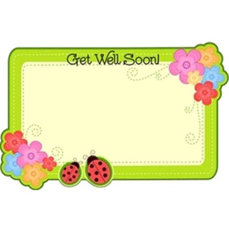 DESIGN 88 Design 88 88090 Enclosure Card - Get Well Soon Lady Bug; 50 Count 88090